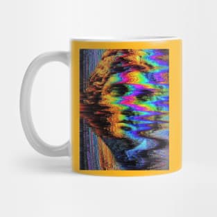 Vaporwave greek glitch statue Mug